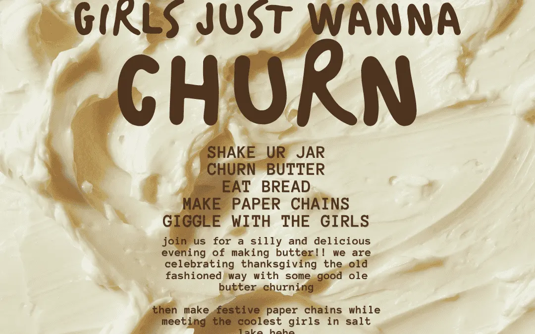 Craft Club: Girls Just Wanna Churn