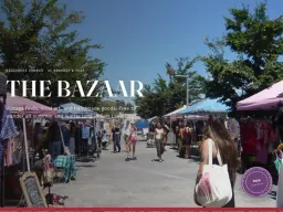 Shoppers browsing booths at The Summer Bazaar at Millcreek Common