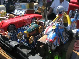 Vintage tin toy at the Urban Flea Market