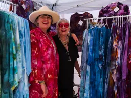 Venders selling at the BCC Flea Market at Brighton int he summer time
