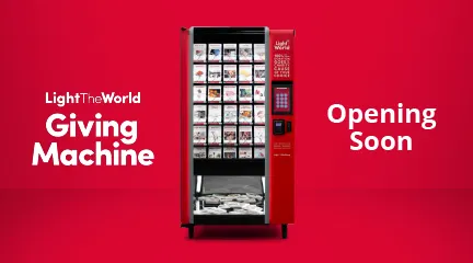 Light the World Giving Machine Initiative at Downtown Daybreak