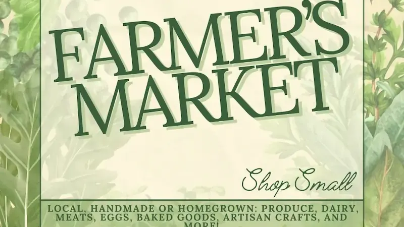 Wheeler Historic Farm Farmer’s Market flyer
