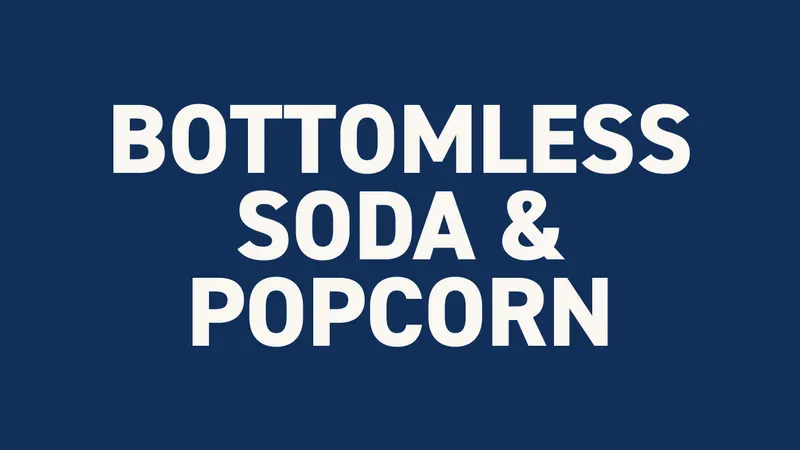 Bottomless Soda&Popcorn - Red NOT Chili Peppers - Not a Concert Ticket