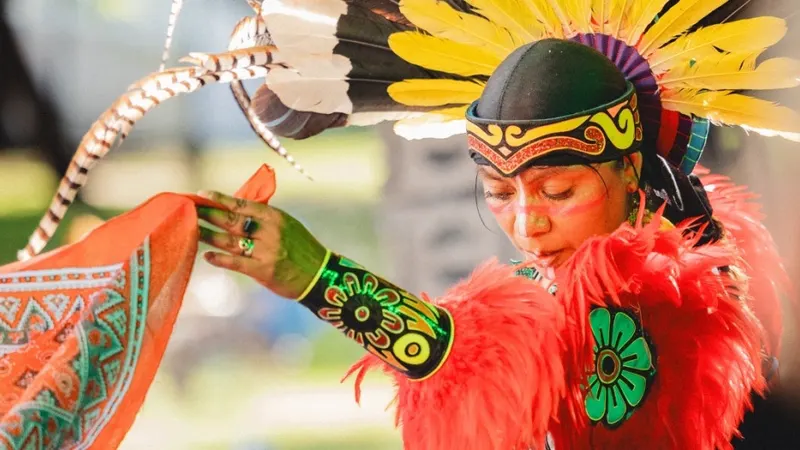 Performers at the Living Traditions Festival